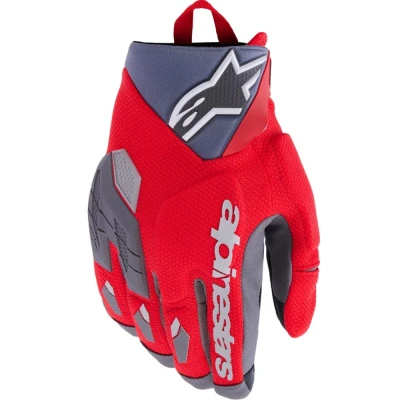 Alpinestars Durack černo-šedo-červené rukavice na motorku