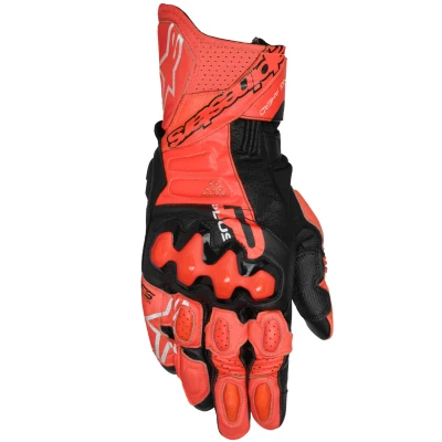 Alpinestars GP Plus R V3 červeno-fluo červeno-černé rukavice na motorku