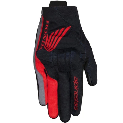 Alpinestars Rukavice na motorku Reef V2 kolekce Honda černo-červeno-šedé Alpinestars Rukavice na motorku Reef V2 kolekce Honda černo-červeno-šedé