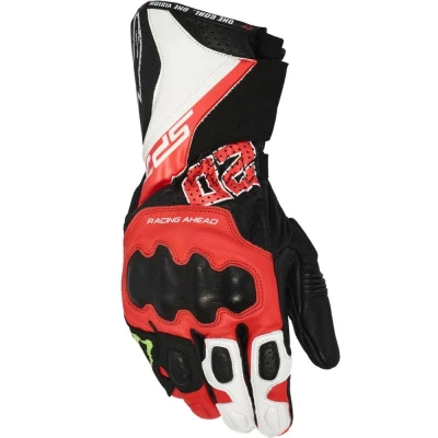 Alpinestars SP-3 FQ20 černo-fluo červeno-bílé rukavice na motorku