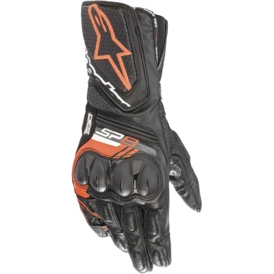 Alpinestars Rukavice na motorku SP-8 černo-fluo červené Alpinestars Rukavice na motorku SP-8 černo-fluo červené
