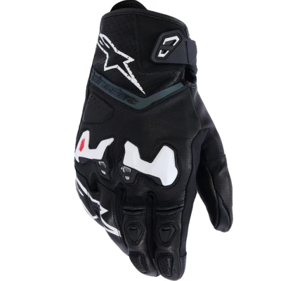 Alpinestars SP-R TECH černo-bílé pánské rukavice na motorku