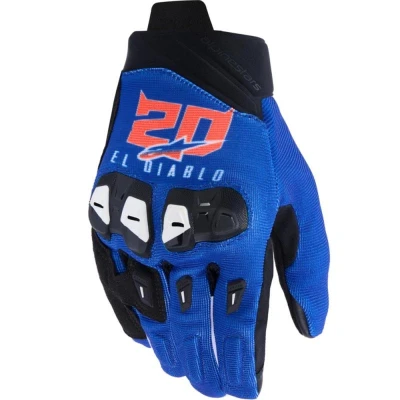 Alpinestars SP X 1 FQ20 modro-černo-fluo červené rukavice na motorku