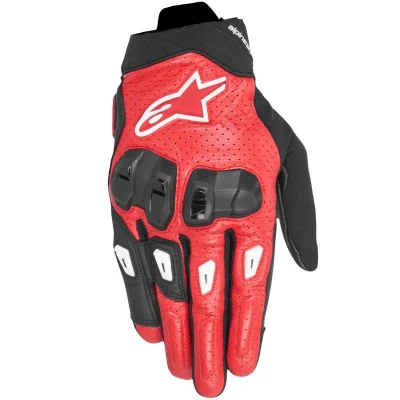 Alpinestars SP X 7 černo-červeno-bílé rukavice na motorku