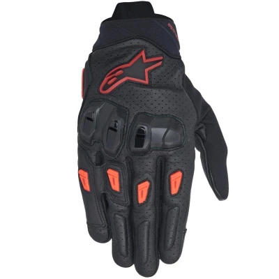 Alpinestars SP X 7 černo-tmavě červeno-červené rukavice na motorku