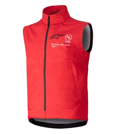 Alpinestars Techstar červená softshellová MX vesta