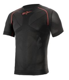 Alpinestars Termotriko s krátkým rukávem Ride Tech Summer černo-červené Alpinestars Termotriko s krátkým rukávem Ride Tech Summer černo-červené