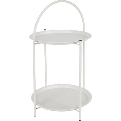 Ambiance Odkládací stolek kovový 66 cm bílá Ambiance Odkládací stolek kovový 66 cm bílá