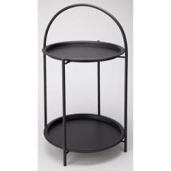 Ambiance Odkládací stolek kovový 66 cm černá