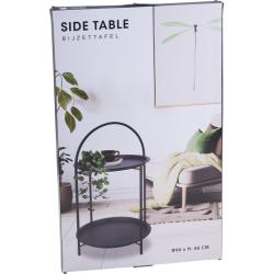 Ambiance Odkládací stolek kovový 66 cm černá