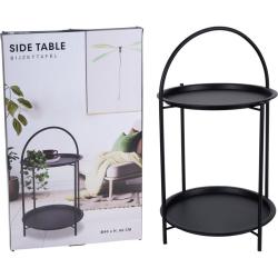 Ambiance Odkládací stolek kovový 66 cm černá