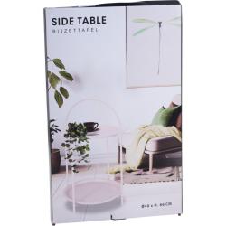 Ambiance Odkládací stolek kovový 66 cm krémová