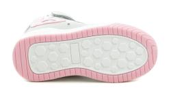 American Club ES162-24 šedo růžové dívčí zimní blikací boty