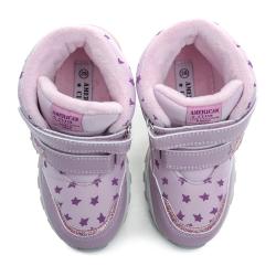 American Club ES200 růžové dívčí zimní boty