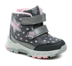 American Club ES200 sivé dievčenské zimné topánky American Club ES200 sivé dievčenské zimné topánky
