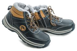 American Club ES46-19 modré zimní dětské boty