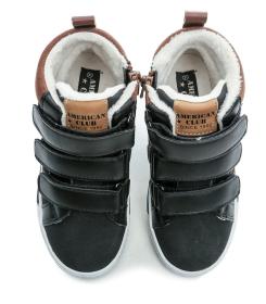 American Club GC20-21 čierne detské zimné topánky