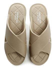 American Club NH164 béžové dámske plážovky na klinu