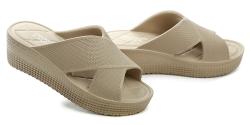 American Club NH164 béžové dámske plážovky na klinu
