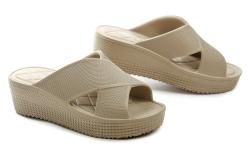 American Club NH164 béžové dámske plážovky na klinu