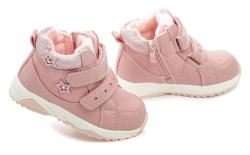 American Club XD106-23 pink detské zimné topánky