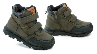 American Club XD141 khaki dětské zimní boty