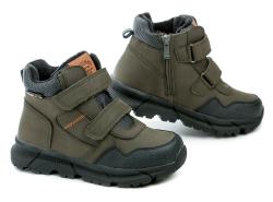 American Club XD141 khaki detské zimné topánky