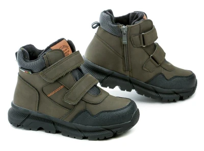 American Club XD141 khaki dětské zimní boty
