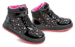 American Club XD149 čierne detské zimné topánky