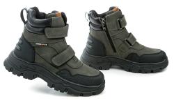 American Club XD158 khaki dětské zimní boty