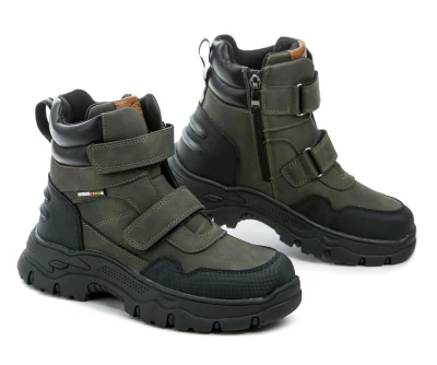 American Club XD158 khaki dětské zimní boty