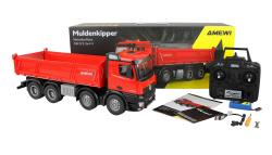 Amewi Mercedes-Benz Arocs 8x4/4 4WD 1:18 RTR červený + sleva 400,- na příslušenství
