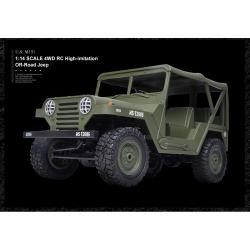 Amewi RC americký jeep M151 1:14 zelená