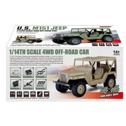 Amewi RC americký jeep M151 1:14 zelená