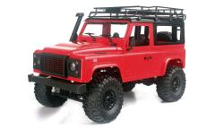 D90 Rock Crawler Defender 1:12, 4WD, 2,4 GHz, LED, 100% RTR, červená