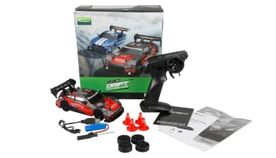 Amewi RC auto Drift Racing Car 4WD 1:24 RTR červenočierna
