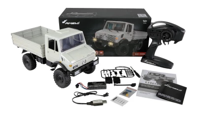 Amewi RC auto MB Unimog Basic 1:12 šedý + sleva 300,- na příslušenství