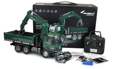 Amewi RC auto Mercedes-Benz, 2xdrapák, sklápění, LED, proporcionální RTR sada v měřítku 1:14