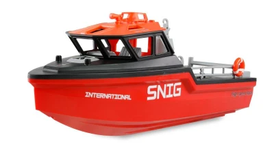 Amewi RC bezkomutátorový záchranný člun Snig 32 cm RTR černočervený Amewi RC bezkomutátorový záchranný člun Snig 32 cm RTR černočervený