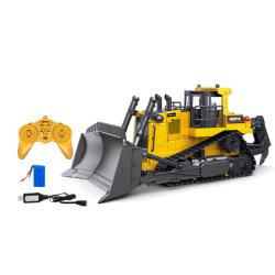 Amewi RC buldozer s funkční radlicí a zadním drapákem 1:16, zvuky, LED