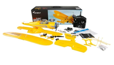 Amewi RC dvouplošník AMXFlight Beech D17S 3D/6G RTF žlutý