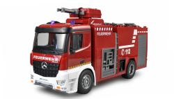 Amewi RC hasičský vůz Mercedes-Benz Arocs 1:18 s funkční stříkačkou + sleva 200,- na příslušenství