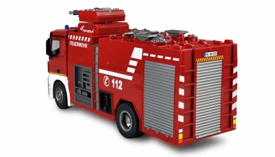 Amewi RC hasičský vůz Mercedes-Benz Arocs 1:18 s funkční stříkačkou + sleva 200,- na příslušenství