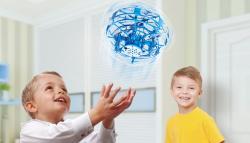 Dron UFO mini-dron ovládaný rukou, senzory proti nárazu, RTF, modrý