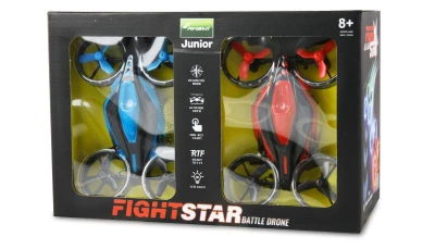 Amewi RC sada Fightstar - sada bitevních dronů, červený a modrý