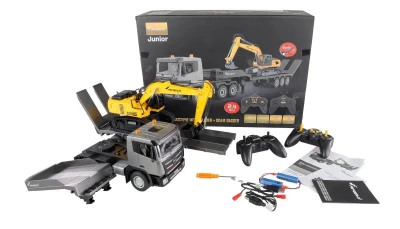 Amewi RC sada podvalníku a bagru 2v1 1:24 RTR