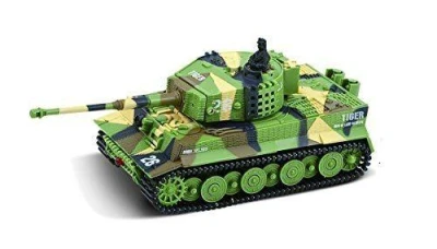 AMEWI RC tank Mini German Tiger 1:72 zelený