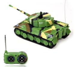 AMEWI RC tank Mini German Tiger 1:72 zelený