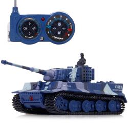 Mini GERMAN TIGER 1:72 modrý Mini GERMAN TIGER 1:72 modrý