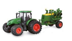 Amewi RC Traktor 2,4 Ghz so sejacím prívesom, svetlá, zvuk 1:24 Amewi RC Traktor 2,4 Ghz so sejacím prívesom, svetlá, zvuk 1:24